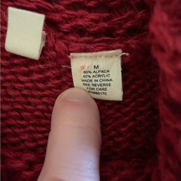 Moth Anthropologie alpaca blend boho sweater - size M - Picture 6 of 8